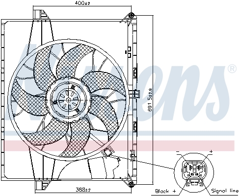 NISSENS 85739 Fan, engine...