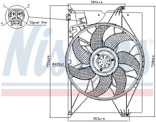 NISSENS 85741 Fan, engine...