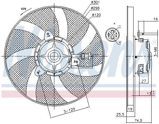 NISSENS 85800 вентилатор,...