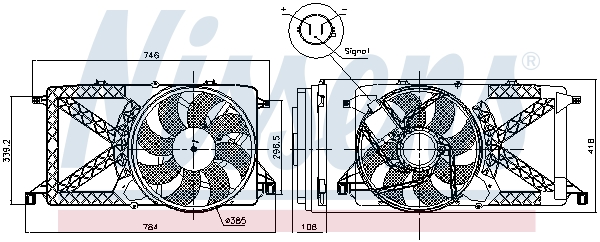 NISSENS 85827 вентилатор,...