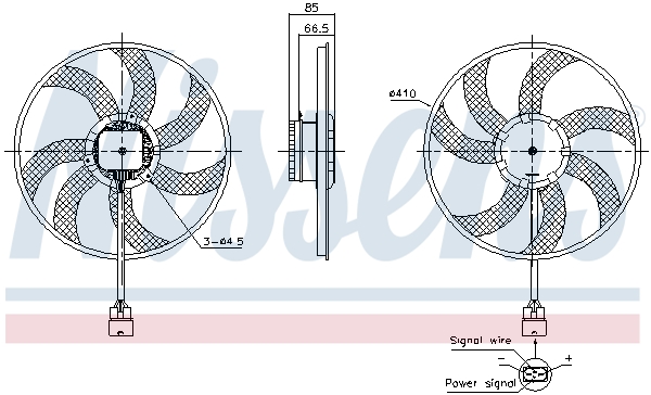 NISSENS 85940 Fan, engine...