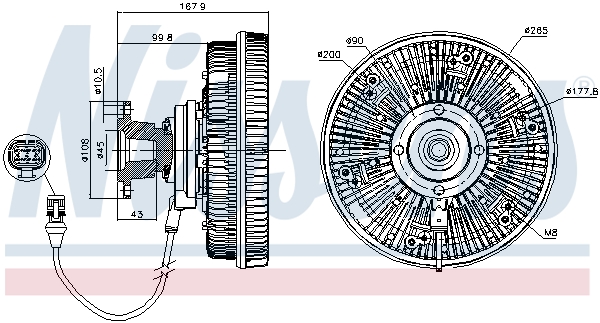 NISSENS 86037 съединител,...