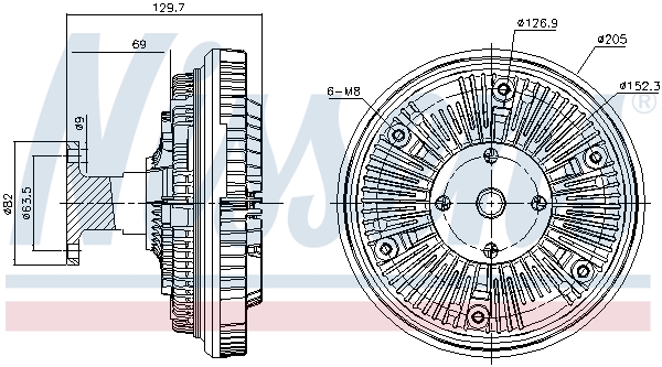 NISSENS 86091 Giunto di...