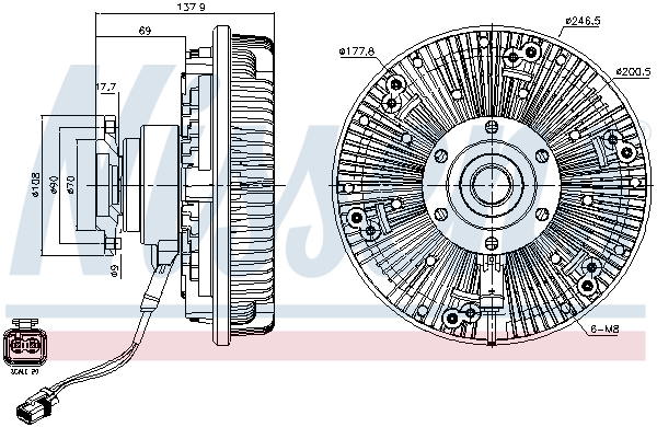 NISSENS 86102 съединител,...