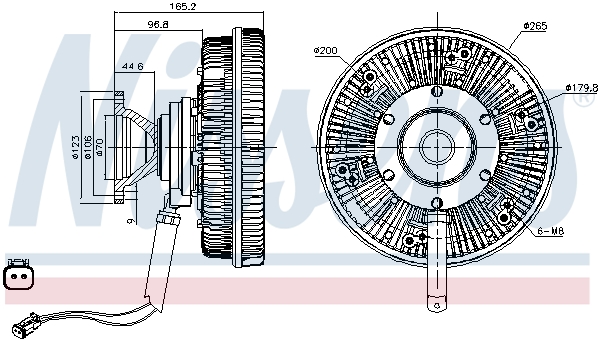 NISSENS 86108 съединител,...