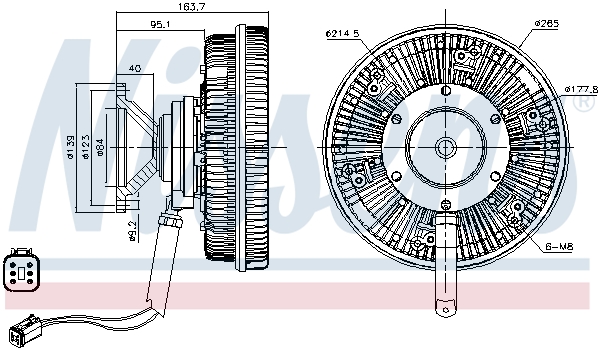 NISSENS 86133 съединител,...