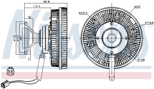 NISSENS 86143 съединител,...