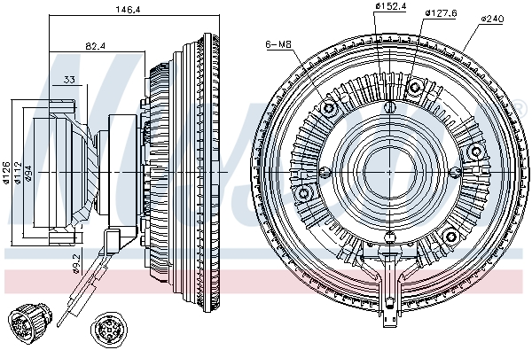 NISSENS 86150 съединител,...