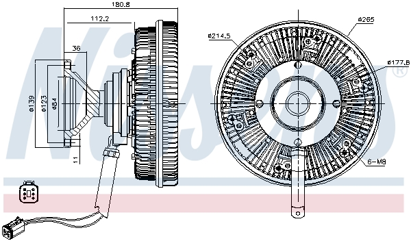 NISSENS 86185 съединител,...