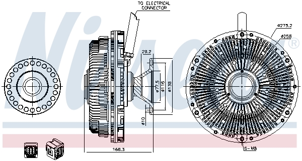 NISSENS 86197 съединител,...