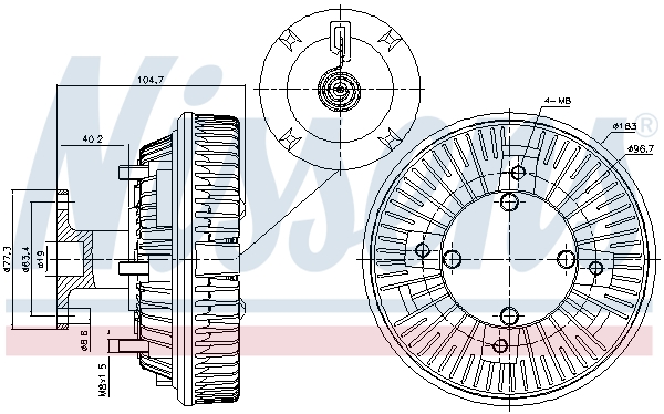 NISSENS 86226 съединител,...