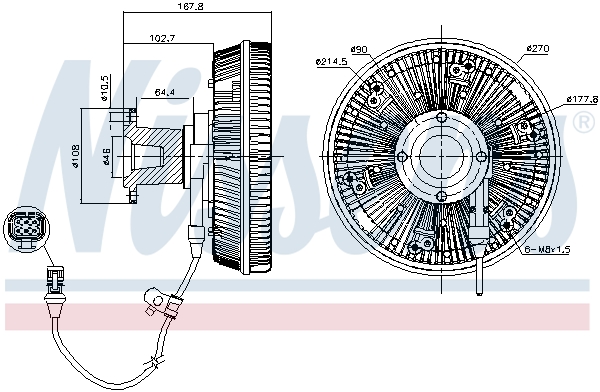 NISSENS 86228 съединител,...