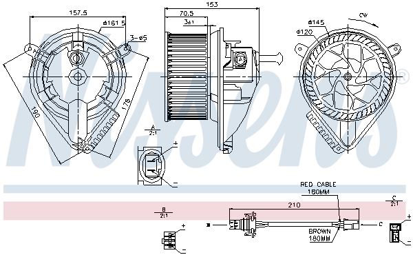 NISSENS 87039 вентилатор...