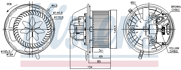 NISSENS 87062 вентилатор...