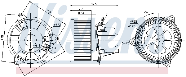 NISSENS 87122 Ventilatore...