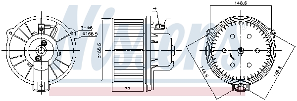 NISSENS 87169 Ventilatore...