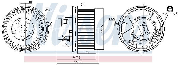 NISSENS 87187 вентилатор...