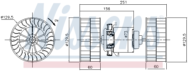 NISSENS 87190 вентилатор...