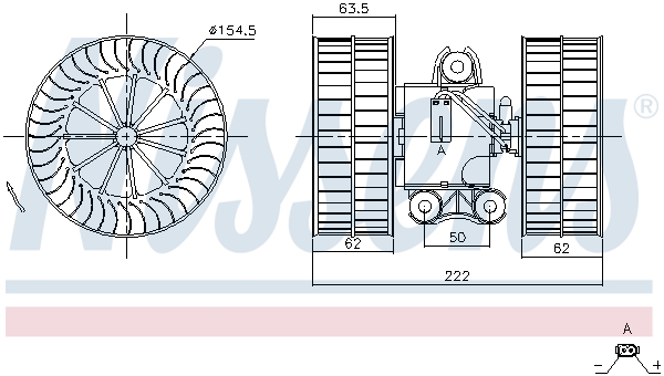 NISSENS 87212 вентилатор...