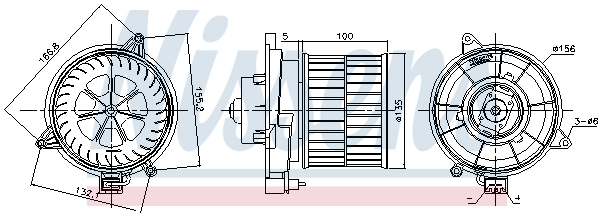 NISSENS 87311 вентилатор...