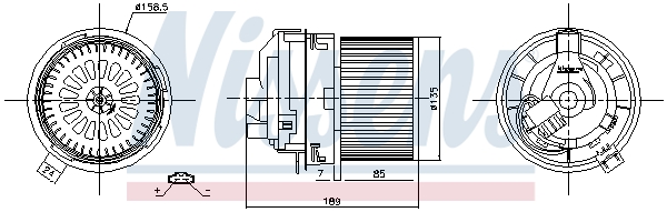 NISSENS 87360 вентилатор...