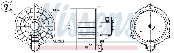 NISSENS 87389 вентилатор...