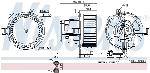 NISSENS 87406 Ventilatore...