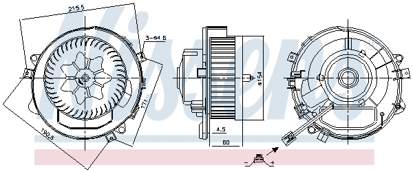 NISSENS 87424 Ventilatore...
