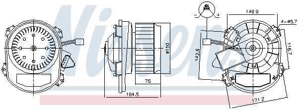 NISSENS 87551 Ventilatore...