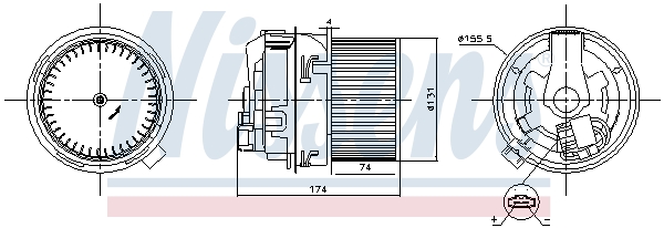 NISSENS 87591 Ventilatore...