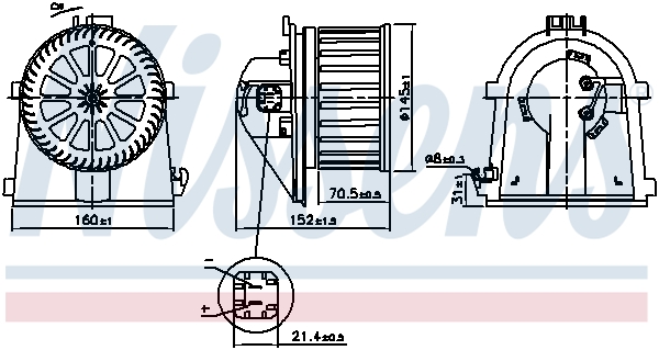 NISSENS 87598 Ventilatore...