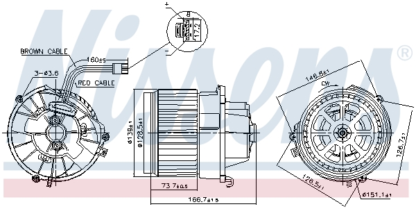 NISSENS 87599 Ventilatore...