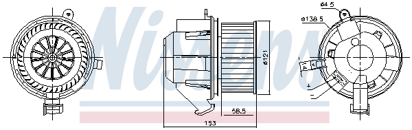 NISSENS 87607 вентилатор...