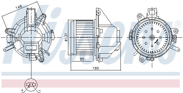 NISSENS 87608 Ventilatore...