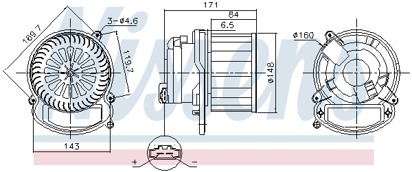 NISSENS 87635 вентилатор...