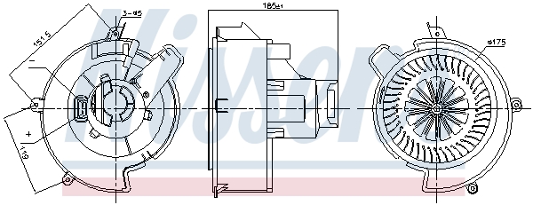 NISSENS 87707 Ventilatore...