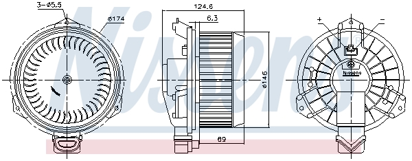 NISSENS 87724 Ventilatore...