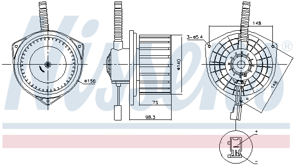 NISSENS 87753 Ventilatore...
