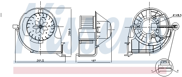 NISSENS 87802 вентилатор...