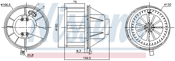 NISSENS 87832 вентилатор...