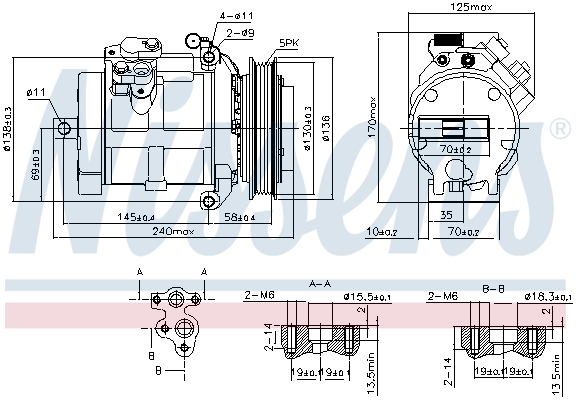 NISSENS 890049 ** FIRST FIT...