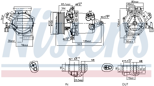 NISSENS 890053 ** FIRST FIT...