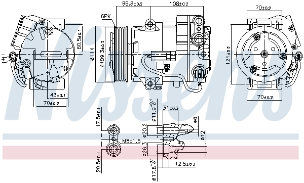 NISSENS 890058 ** FIRST FIT...