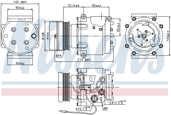 NISSENS 89066 ** FIRST FIT...