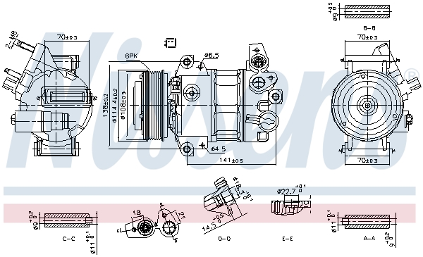 NISSENS 890786 ** FIRST FIT...