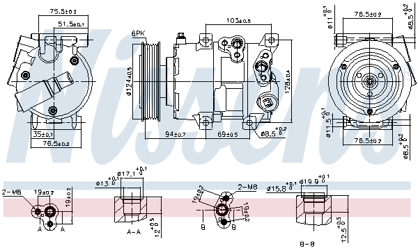 NISSENS 890899 ** FIRST FIT...