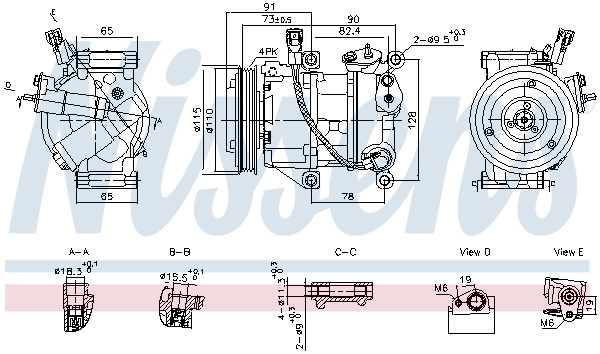 NISSENS 891095 ** FIRST FIT...