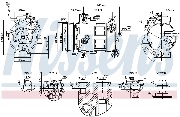 NISSENS 891186 ** FIRST FIT...