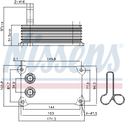 NISSENS 90698 ** FIRST FIT...