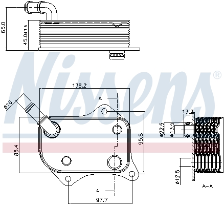 NISSENS 90711 Radiatore...